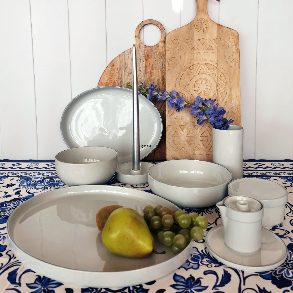 Blå Kant, oval bakke eller fad nr. 3080 eller 375, Royal Copenhagen