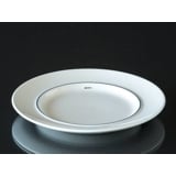Blå Kant, flad Tallerken 17cm nr. 3580-3066 eller 617, Royal Copenhagen