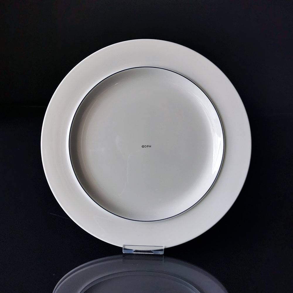 Blå Kant, flad Tallerken, nr. 3068 eller 621 Royal Copenhagen