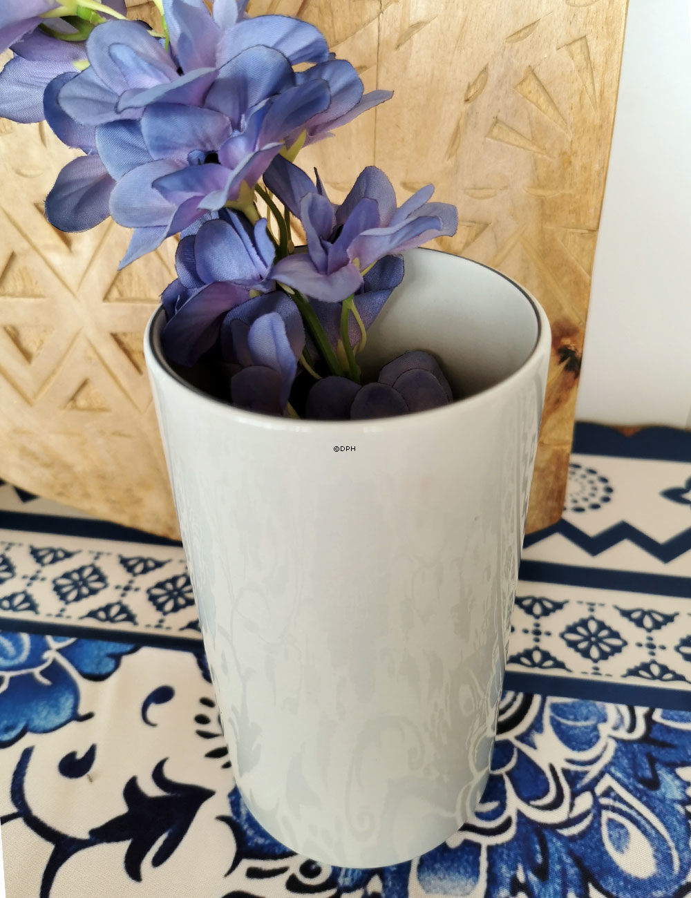 Blå Kant, vase nr. 3580-3098 eller 678, Royal Copenhagen