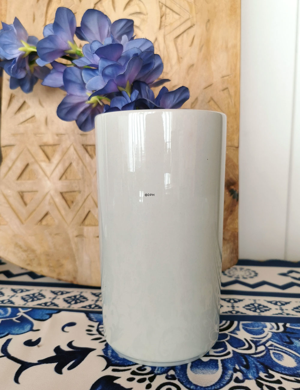 Blå Kant, vase nr. 3580-3098 eller 678, Royal Copenhagen