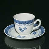 Royal Copenhagen/Aluminia Tranquebar, blå, kaffekop nr. 11/992 eller 068, indhold 1,2 dl