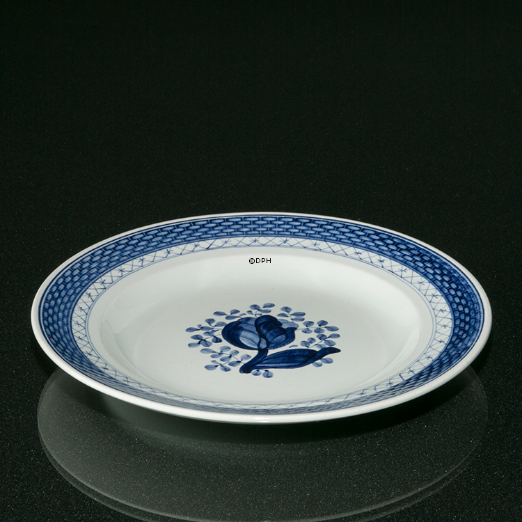 Royal Copenhagen/Aluminia Tranquebar, blå, tallerken 19cm nr. 619