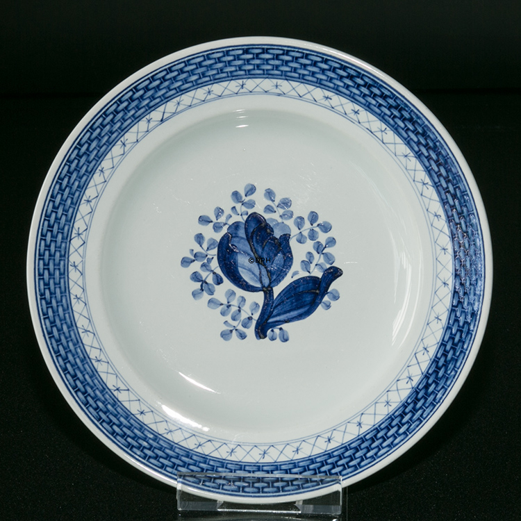 Royal Copenhagen/Aluminia Tranquebar, blå, tallerken 19cm nr. 619