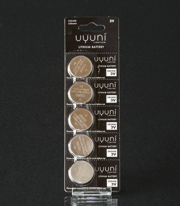 UYUNI Lighting CR2450 3V Batteri, 5 pak