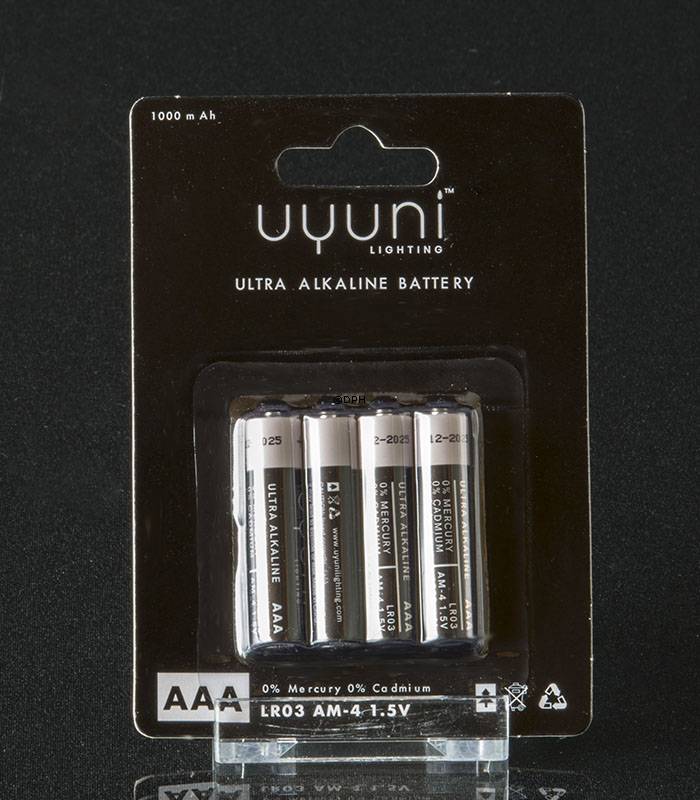 UYUNI Lighting 1,5V AAA Batteri, 4 pak