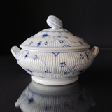 Blue Painted Small Tureen, Blue Fluted Bing & Grøndahl no. 25 - Very Rare