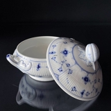 Blue Painted Small Tureen, Blue Fluted Bing & Grøndahl no. 25 - Very Rare