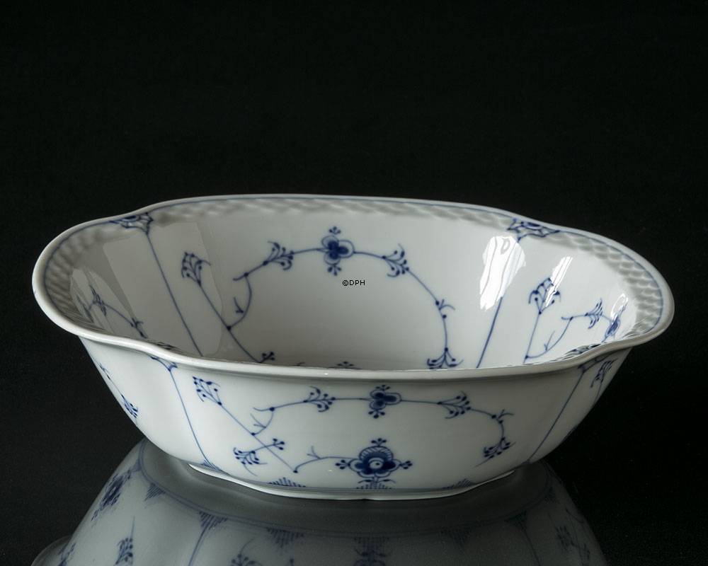 Blåmalet Kartoffelskål, Musselmalet Bing & Grøndahl nr. 43 eller 313, 25cm