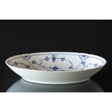 Blue traditional Oval Dish 23 cm, small, Blue Fluted Bing & Grondahl