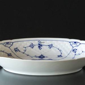 Blåmalet Ovalt Fad 23 cm, lille, Musselmalet Bing & Grøndahl | Nr. 1415314 | Alt. 4815-39 | DPH Trading