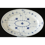 Blue traditional Oval Dish 33 cm, Blue Fluted Bing & Grondahl