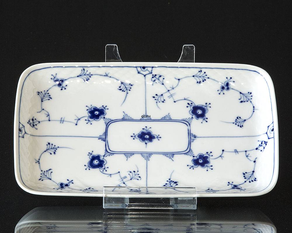 Blåmalet kaffebakke lille 21 cm, Musselmalet Bing & Grøndahl nr. 363