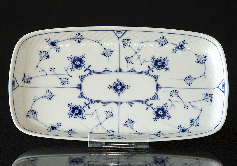 Blåmalet kaffebakke 27 cm, Musselmalet Bing & Grøndahl nr. 64 eller 364