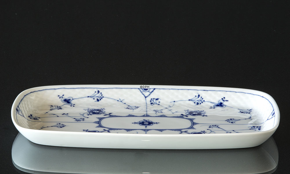 Blåmalet kaffebakke 27 cm, Musselmalet Bing & Grøndahl nr. 64 eller 364