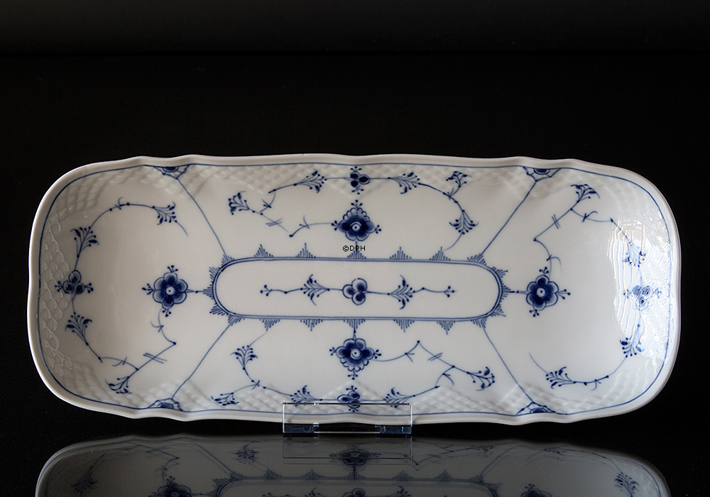 Blåmalet Fad 38 cm, Musselmalet Bing & Grøndahl nr. 378