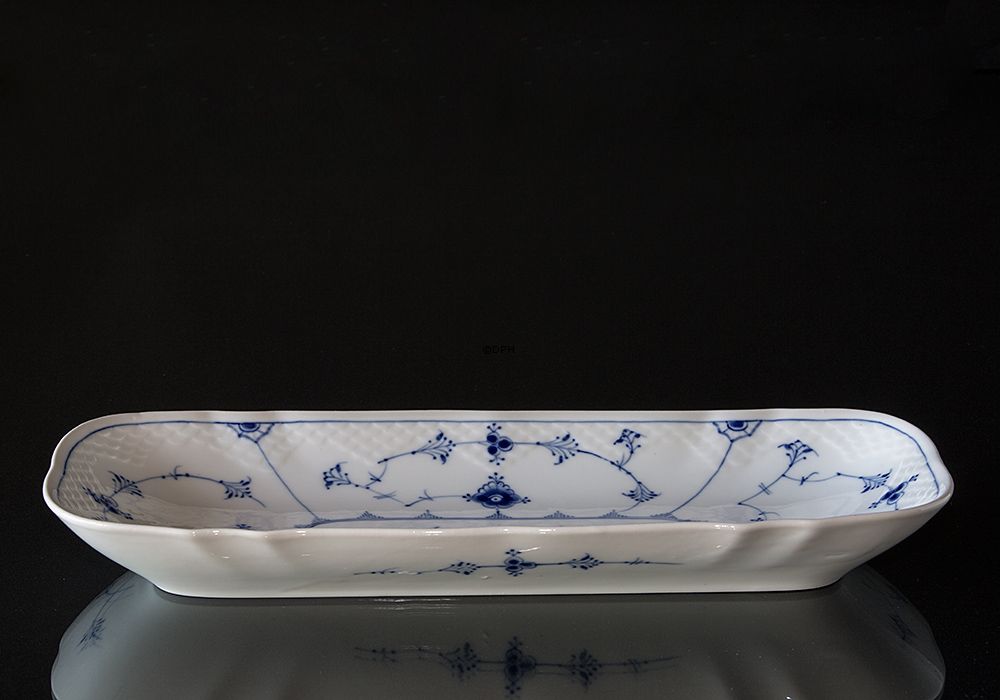 Blåmalet Fad 38 cm, Musselmalet Bing & Grøndahl nr. 378