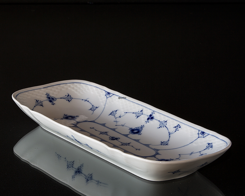 Blåmalet Fad 38 cm, Musselmalet Bing & Grøndahl nr. 378