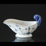 Blue traditional sauce boat, capacity 0.75 dl., Blue Fluted Bing & Grondahl no. 12 or 561