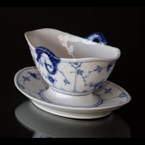 Blue traditional Sauce Boat, Blue Fluted Bing & Grondahl no. 8 or 563