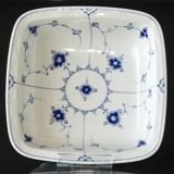 Blåmalet firkantet skål, stor, 22cm, Musselmalet Bing & Grøndahl nr. 230 eller 576