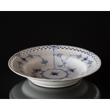 Blue traditional deep plate 21 cm full lace, Bing & Grondahl