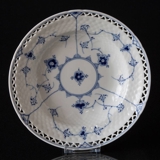 Blue traditional deep plate 21 cm full lace, Bing & Grondahl