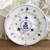 Blue traditional Hotel porcelain, Deep plate 21 cm, Blue Fluted Bing & Grondahl no. 1006 with logo "SH"