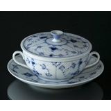 Blue traditional Soup Cup with Saucer, Blue Fluted Bing & Grondahl
