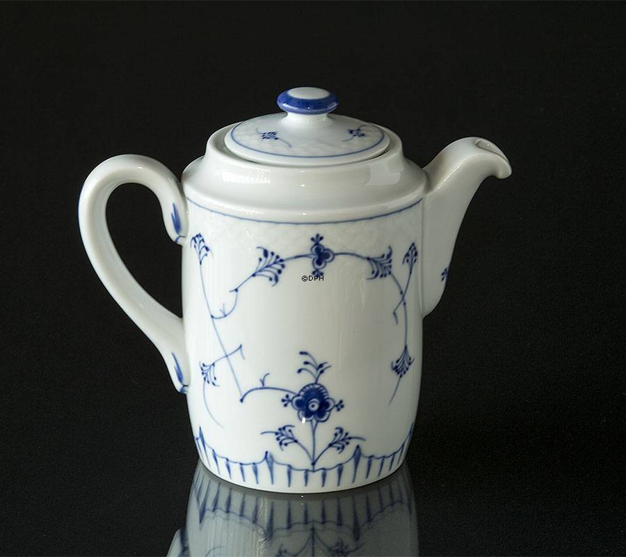 Blåmalet Kaffekande 1 ltr., Musselmalet Bing & Grøndahl nr. 824