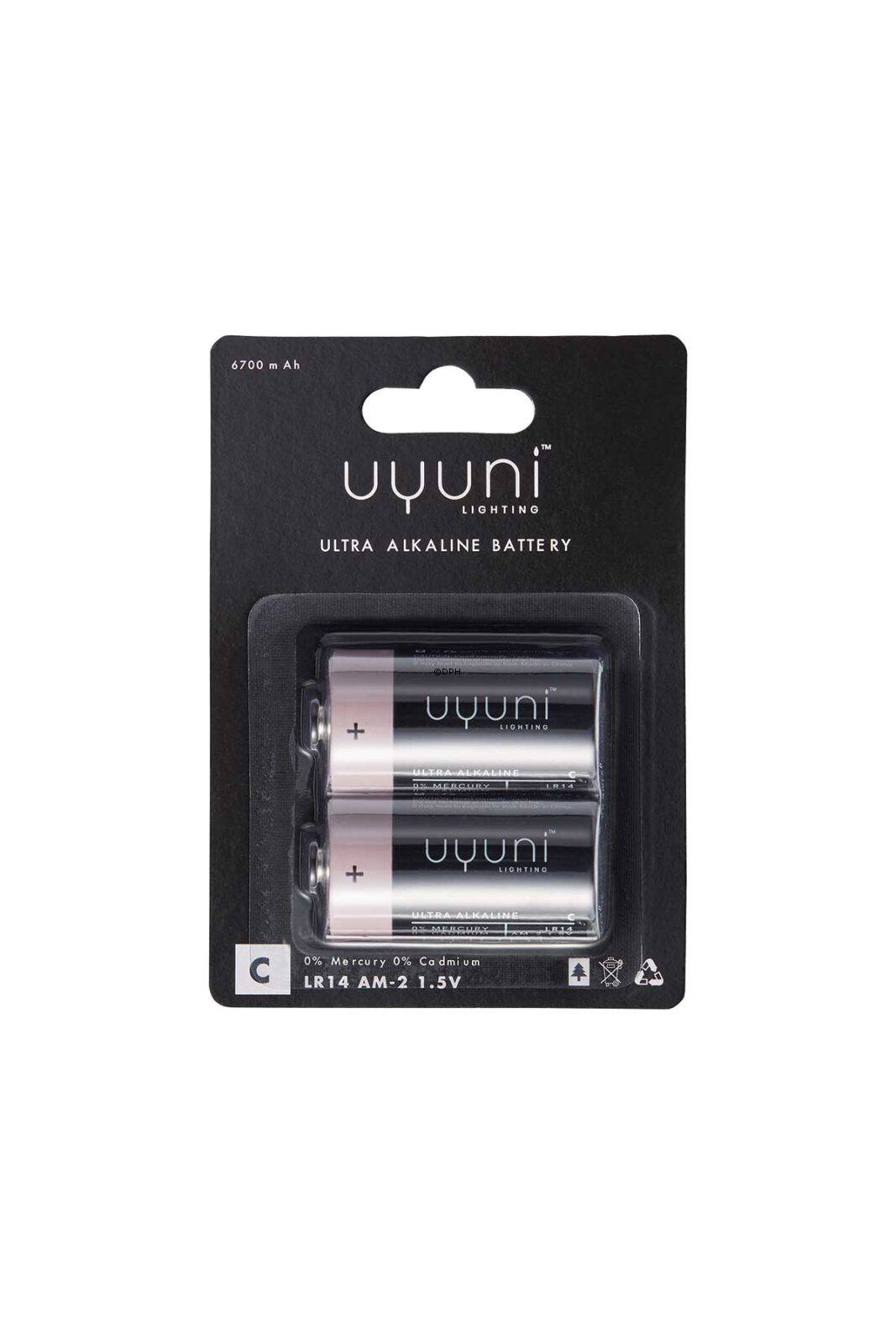 UYUNI Lighting 1,5V C Batteri, 2 pak