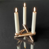 UYUNI Lighting Bonfir Candle Holder - Rose Gold - 3 armet