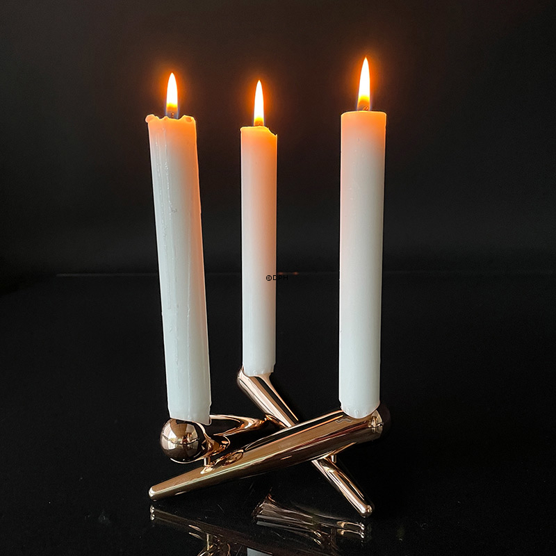 UYUNI Lighting Bonfir Candle Holder - Rose Gold - 3 armet