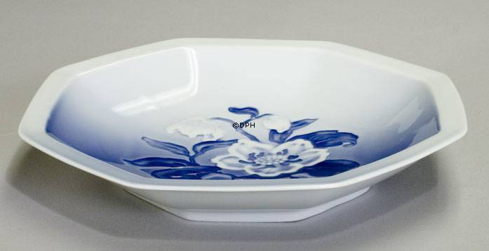 Julerose stel kantet skål Bing & Grøndahl 20cm nr. 217A eller 335