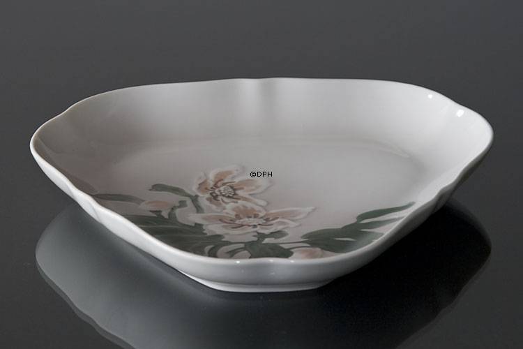 Julerose stel trekantet skål Bing & Grøndahl 23cm