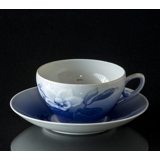 Teetasse mit Untertasse Christrose Geschirr Bing & Gröndahl Nr. 108 oder 473 (Untertasse 102/305)