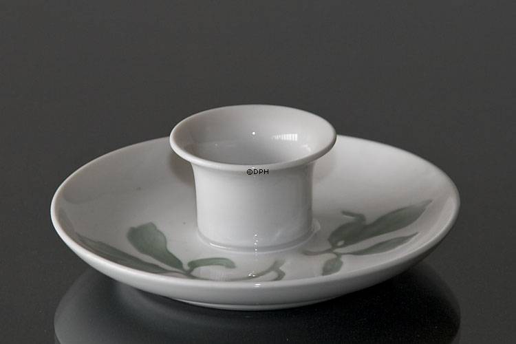 Julerose stel lysestage i lyse farver Bing & Grøndahl 11cm