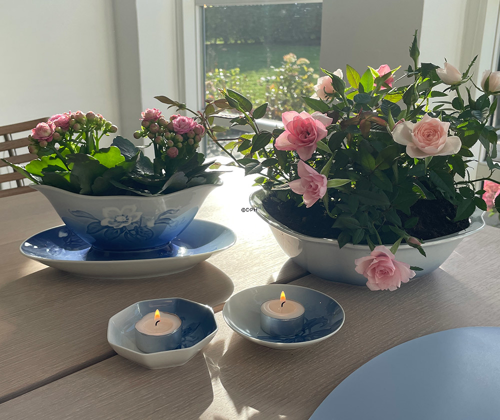 Julerose stel Sovse skål på fod Bing & Grøndahl nr. 308, 311 eller 563