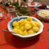 Potato bowl Christmas rose Service Bing & Grondahl
