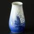 Vase med Blomst Julerose stel med GULD Bing & Grøndahl | Nr. 1435678-G | DPH Trading