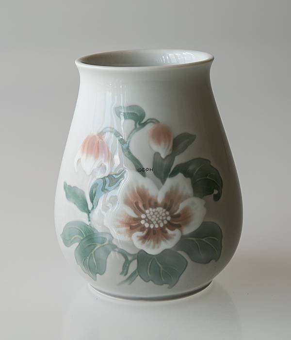 Julerose stel vase lys 13cm Bing & Grøndahl