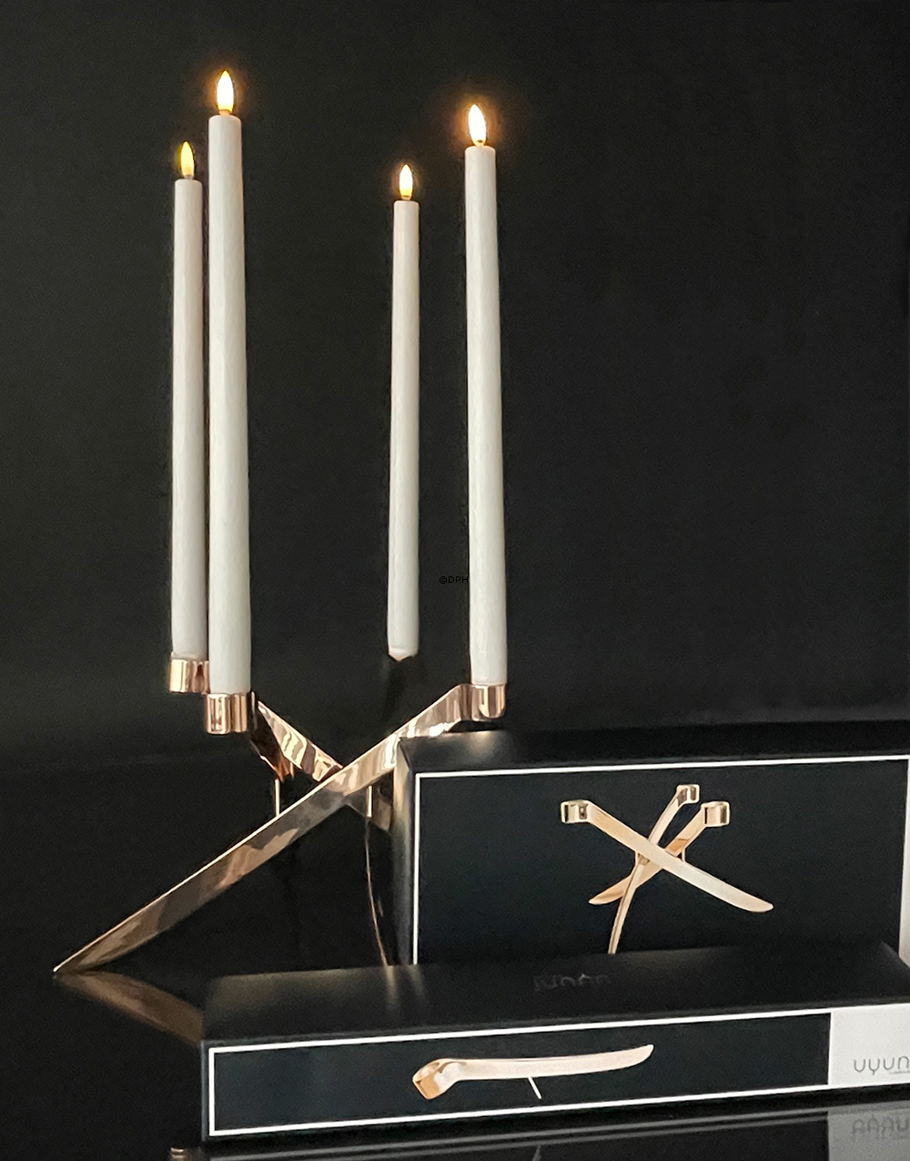 UYUNI Lighting Bonfir Candle Holder - Rose Gold - 1 armet
