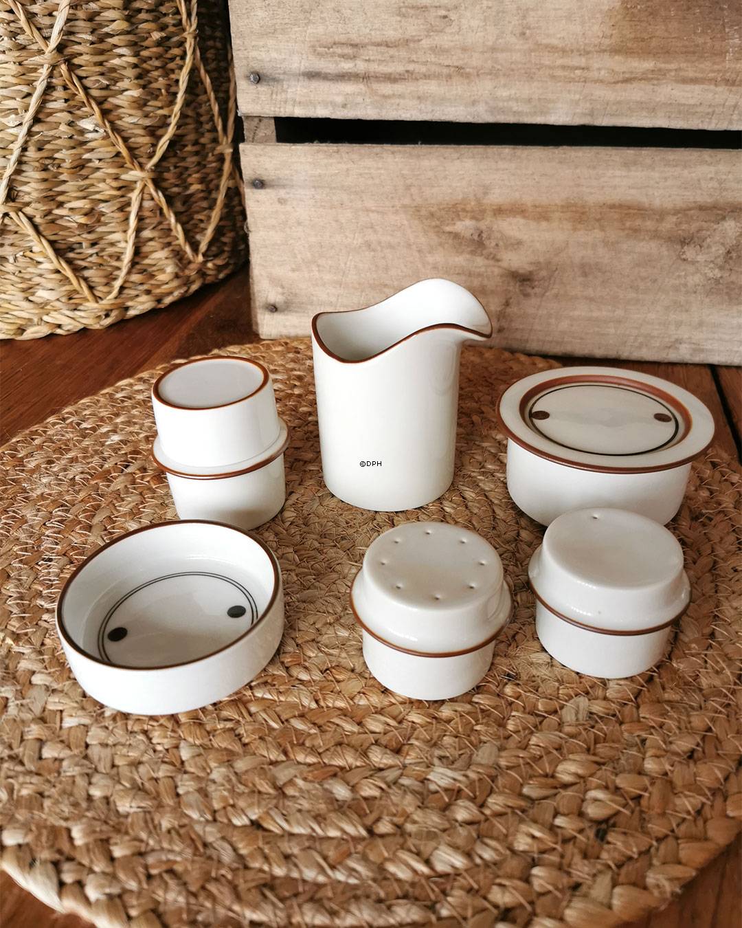 Domino, Flødekande, Royal Copenhagen nr. 14908