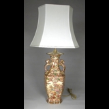 Chinese table lamp with flower