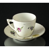 Saxon Flower Coffee Cup and Saucer, capacity 12,5 cl., Bing & Grondahl