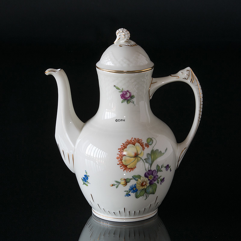 Bing & Grøndahl Saksisk Blomst kaffekande 1,5 dl nr. 301