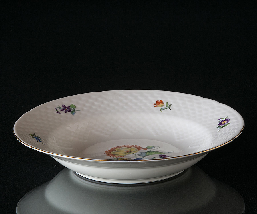 Bing & Grøndahl Saksisk Blomst dyb tallerken 24 cm nr. 22 eller 322