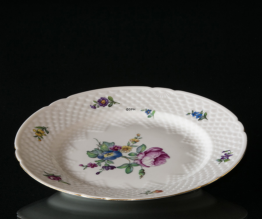Bing & Grøndahl Saksisk Blomst middagstallerken 24 cm nr. 25 eller 325