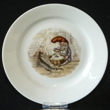 Wiberg cake plate with pixie with rice pudding and cat