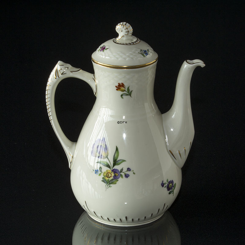 Bing & Grøndahl Saksisk Blomst kaffekande 1,5 dl nr. 91A